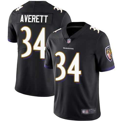 Baltimore Ravens nike_ravens_2927Limited Black Men Anthony Averett Alternate Jersey NFL Football #34 Vapor Untouchable->baltimore ravens->NFL Jersey
